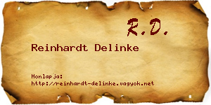 Reinhardt Delinke névjegykártya